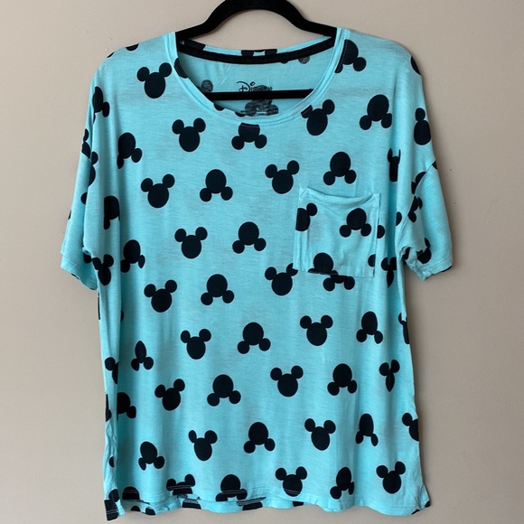 [S] Disney Mickey & Minnie Pyjama Shorts Set 2pc | Blue - Picture 2 of 7